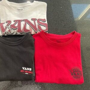 3 vans shirt size men’s small